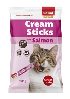Sanal Cream Sticks Kat Zalm 5 x 15 gr
