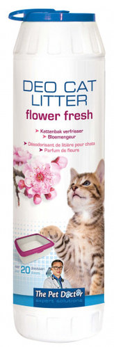 DSI kattenbakverfrisser bloemen 750 gram wit