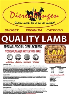 Budget Premium Catfood Quality Lamb 15 kg