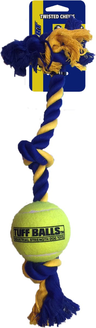 Mini 3-Knot Cotton Rope 30cm with Tuff Ball